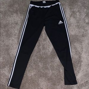 Adidas black and white climacool jogger pants